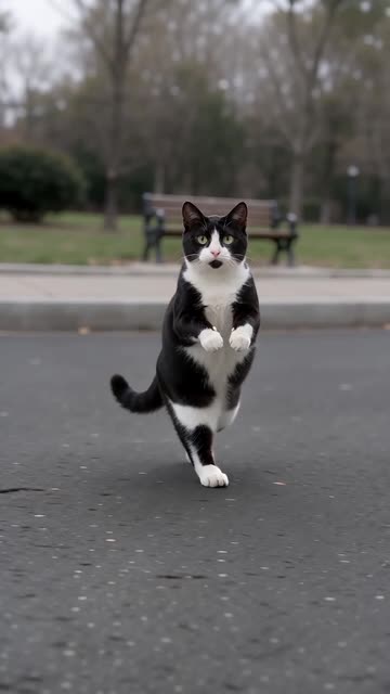 Cat Middle Finger AI: video de ejemplo hecho con 1 foto